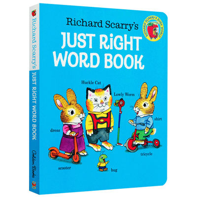 Original English childrens Picture Book Richard scarrys just right word book Scully