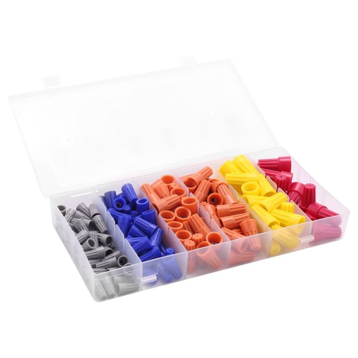 158Pcs 5 Colors Electrical Wire Connector TwistOn Screw Terminal