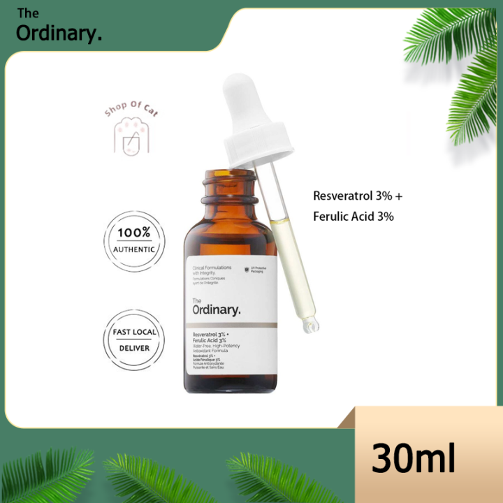 The Ordinary Resveratrol 3 + Ferulic Acid 3 (30ml) agedefying benefits and more radiant