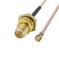 SMA Female Jack To U.FL IPX IPEX RF Pigtail Extension Cable Nut Bulkhead With O-Ring RF Coax Adapter Assembly RG178 Cable Jumper