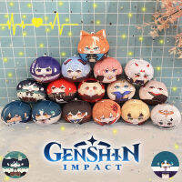 17รูปแบบน่ารัก Genshin Impact ตุ๊กตากระเป๋าจี้ Hutao Yae Miko Kazuha Itto Ganyu Plush ของเล่นตกแต่งบ้านเกม Plushie Cos Props