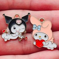 10pcs/lot Cartoon Animals Enamel Charms Cute Dog Bunny Bear Metal Pendants Handmade Finding For DIY Jewelry Accessories DIY accessories and others