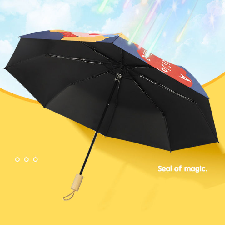 new-cute-girl-illustration-series-umbrella-windproof-uv-protect-umbrella-for-women-girl-sunnyrainy-folding-children-umbrellas