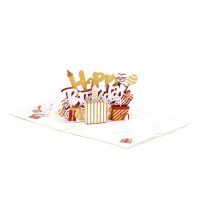 3D Up Cards Greeting Cards with Envelope Handmade Happy Birthday Cards Cake