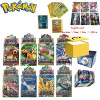 25PCS Anime Pokemon Pikachu Cartoons Figure Random Cards Casual Family Games Combat Model Collect Decorations Children Toys Gift