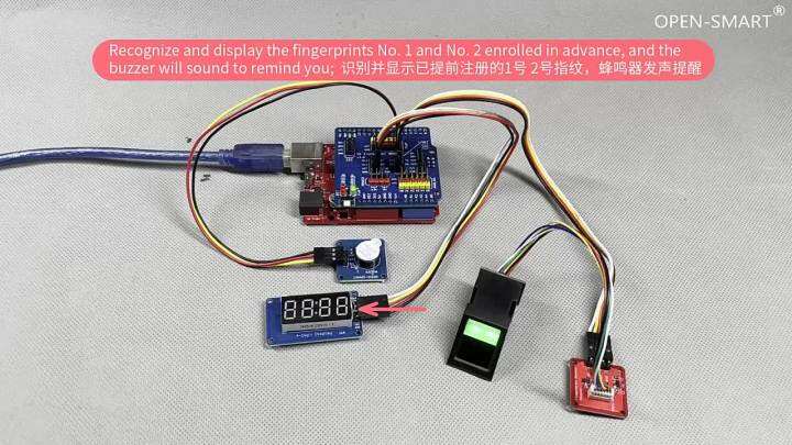 Optical UART Serial Fingerprint Recognition Sensor Module TTL Serial ...