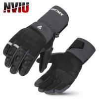 Winter Warm Motorcycle Gloves Waterproof Windproof Motorbike Motocross Glove Carbon Fiber Protection Touch Moto Glove