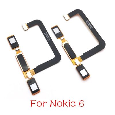 สำหรับปุ่มโฮมของ Nokia 6เซ็นเซอร์ตรวจจับลายนิ้วมือเมนูกลับคืนคีย์คุณภาพสูงเฟล็กซ์ริบบอน