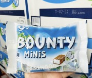 Date 3 2024 Socola Dừa Bounty hàng chuẩn Đức túi 275g