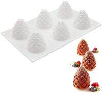 แม่พิมพ์ ซิลิโคน ลูกต้นสน 6 ช่อง (คละสี) pinecone silicone moulds