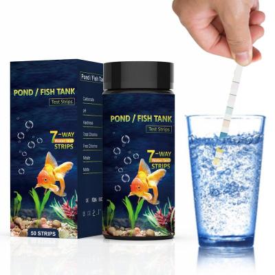 Fish Tank Test Strips 7 In 1 Swimming Pool Test Strips Fish Tank Pond Test Strips Testing Ph Alkalinity Chlorine Carbonate Inspection Tools