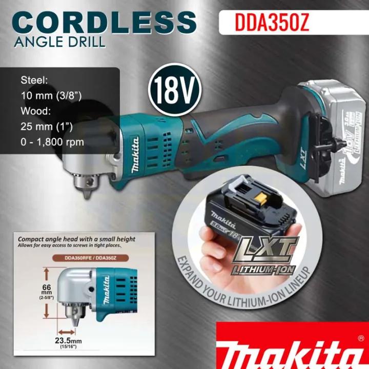 Makita DDA350Z Cordless Angle Drill 18V 10mm (3/8") | Lazada PH