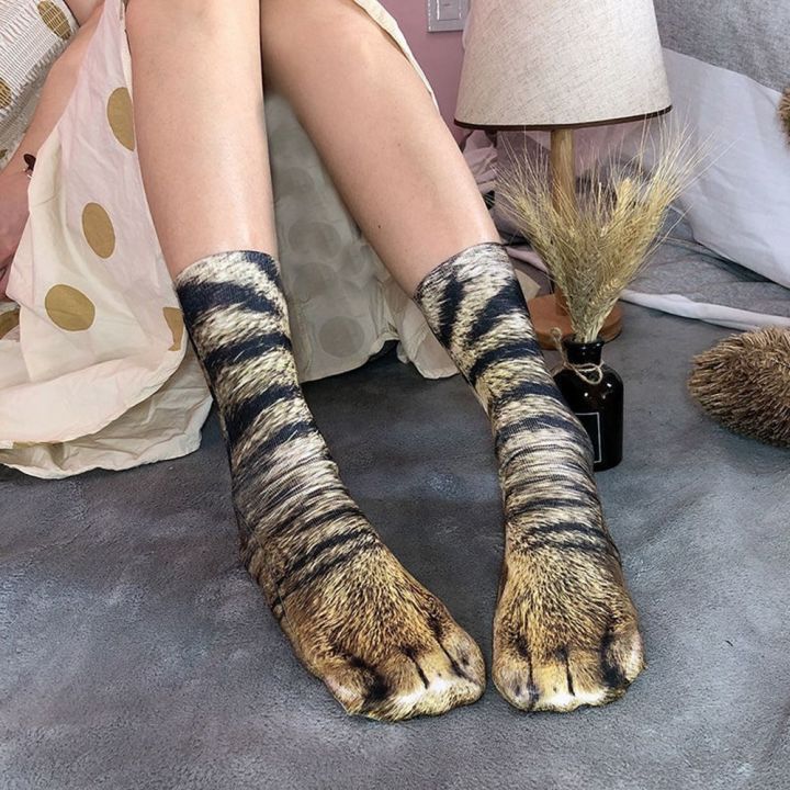 pingchuishop-ชุดคอสเพลย์พิมพ์ลายถุงเท้าลำลองระบายอากาศได้สำหรับสุนัขถุงเท้าตลกๆแมว3d-สัตว์ถุงเท้าผู้ชายถุงเท้าผู้หญิงถุงเท้าทรงท่อ
