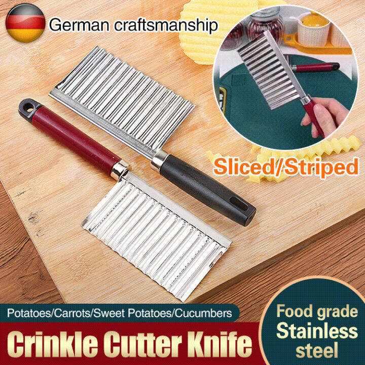 kansheng Crinkle Cutter Knife French Fry Knife Potato Cutter Lazada