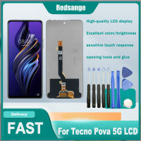 สำหรับหน้าจอแสดงผลใน LE8จอ LCD แบบดั้งเดิม Tecno Pova 5G พร้อมชุดเครื่องอ่านพิกัดหน้าจอสัมผัส