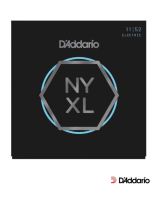 DAddario สายกีตาร์ไฟฟ้า เบอร์ 11 แบบผสม วัสดุนิกเกิล ซีรีย์ NYXL ของแท้ 100% รุ่น NYXL1152 (Medium Top / Heavy Bottom, 11-52) ** Made in USA **