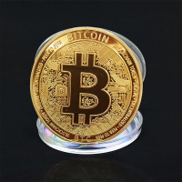 Picha HONG ✨Hot Sale Creative Souvenir Metal Bitcoin Collectible Great Gift Bit Coin Art Collection