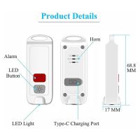 Personal Alarm,Safety Alarm for Women with SOS LED Light,130DB Siren,Waterproof Keychain Sound Device for Kids Elders