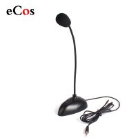 (Bishop Belle)ขาตั้งแบบยืดหยุ่น Mini Studio Speech Microphone 3.5Mm Plug Gooseneck Mic Wired Microphone For Computer PC Desktop Notebook 21230