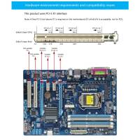 อะแดปเตอร์เชื่อมต่อ RS232 Pcie ไปพอร์ตอนุกรมอะแดปเตอร์สำหรับการ์ด PCI Express Pcy-e การควบคุมอุตสาหกรรมคอมพิวเตอร์การ์ดขยายอะแดปเตอร์ FJK3825