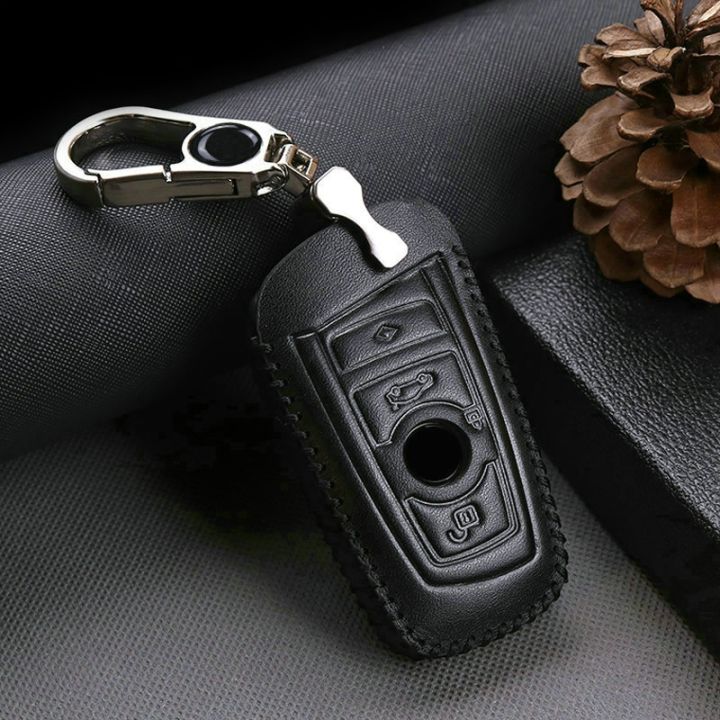 leather-car-key-cover-case-for-bmw-serie-1-3-5-7-i3-m4-x1-f48-x5-f15-e70-x6-x3-g01-f24-x4-f30-f10-e46-metal-key-ring-accessories