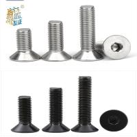 5-50pcs Allen Key Head Din7991 M2 M2.5 M3 M4 M5 M6 Stainless Steel 304 Or Black Hex Socket Flat Countersunk Head Screw