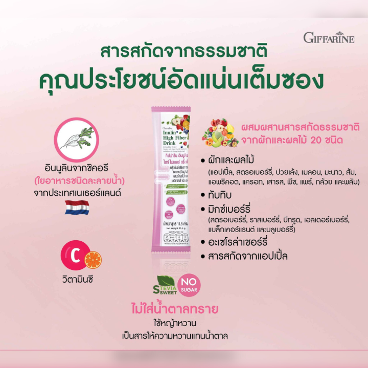 พรีไบโอติก-ไฟเบอร์สูง-กิฟฟารีน-อินนูลิน-ไฮท์ไฟเบอร์-ดริ๊งค์-ขนาด-10-ซอง-11-50-กรัม