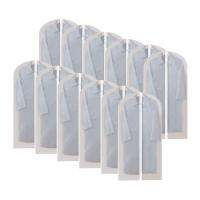 12Pcs แขวนกระเป๋าผ้าน้ำหนักเบาล้างเสื้อผ้าเต็มรูปแบบซิปกระเป๋าสำหรับ Closet Storage