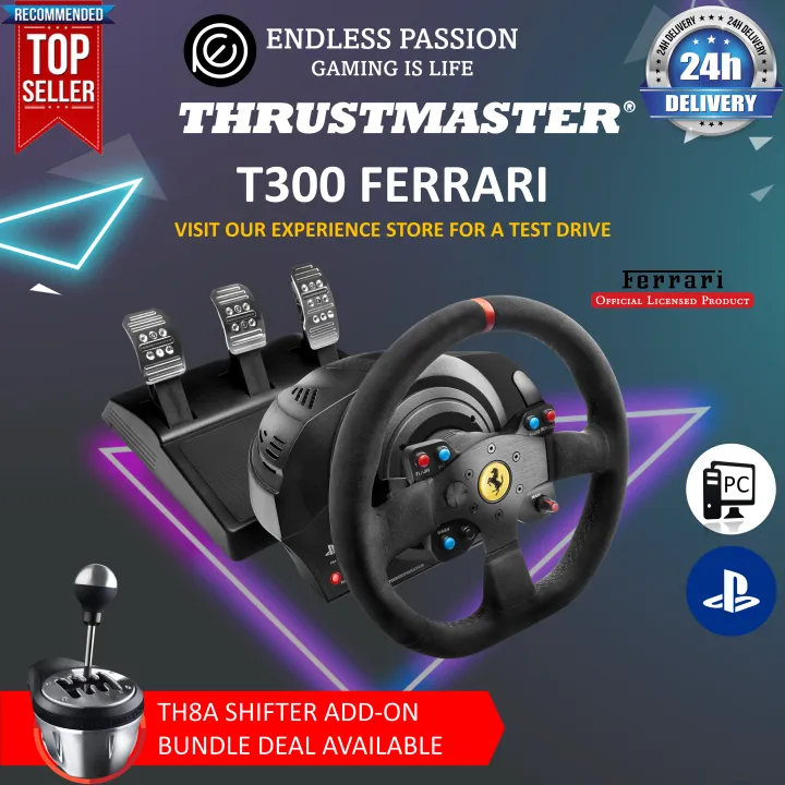 Thrustmaster T300 Ferrari Integral RW Alcantara Edition (PS5,PS4