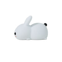 2021LED Rabbit Silicone Pat Night Light USB Charging Dimming Atmosphere Table Lamp Cartoon Children Sleeping Bedside Decoration Gift