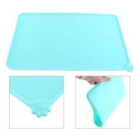 Puppy Cat Feeding Mat Pad Cute Silicone Bed Dish Bowl Food Water Feed Placemat