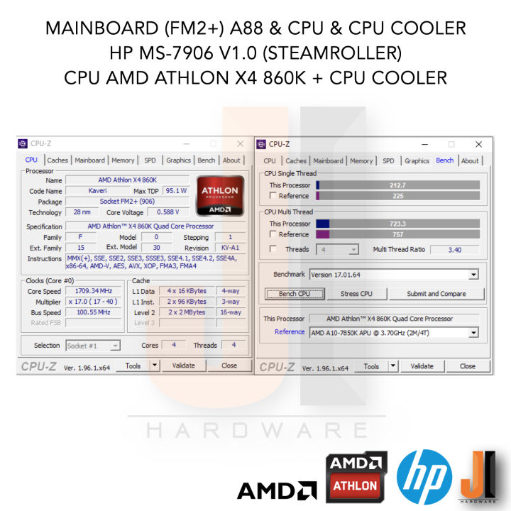 ชุดสุดคุ้ม-mainboard-fm2-a88-amd-athlon-x4-860k-with-cpu-cooler-3-7-4-0-ghz-4-cores-4-threads-95-watts-สินค้ามือสองสภาพดีมีฝาหลังมีการรับประกัน