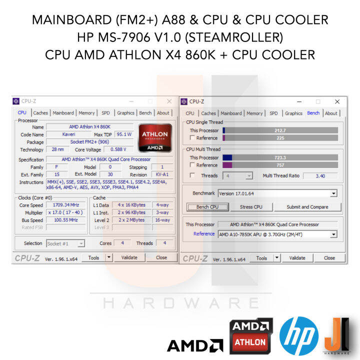 ชุดสุดคุ้ม-mainboard-fm2-a88-amd-athlon-x4-860k-with-cpu-cooler-3-7-4-0-ghz-4-cores-4-threads-95-watts-สินค้ามือสองสภาพดีมีฝาหลังมีการรับประกัน