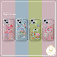 MissConnie เคสโทรศัพท์ถุงลมนิรภัยกันกระแทกแบบใส Kirby น่ารักใช้ได้กับ iPhone 11 14 13 12 Pro Max XR 7 8 6 6S Plus X XS MAX การ์ตูนทอยสตอรี่ Buzz Losto Soft ฝาหลัง