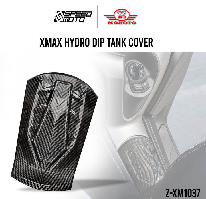 XMAX GAS FUEL TANK COVER ZXM1037 GLOSSY CARBON FOR YAMAHA XMAX