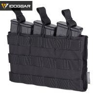 IDOGEAR Tactical Molle Triple Mag Pouch 5.56 Open-Top Magazine Pouch Army  Gear Tactical Magazine Pouches  3526