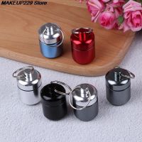 【YF】 Metal Mini Waterproof Alloy Pill Box Case Bottle Cache Drug Holder Container Keychain Medicine Health Care For Travel HOT