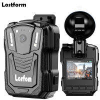 Losfom WD7 Body Mini Action Worn Police Camera กล้องสวมใส่ร่างกาย with GPS 128G 4600MAH 16H  2K HD 1440P Waterproof Night Version ดีวีอาร์กันน้ำเครื่องบันทึกเสียงบอดี้แคมคอร์เดอร์สวมใส่ได้กล้องดิจิตอลตำรวจปฏิบัติการกล้อง For Vlogging