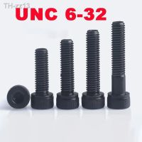 50PCS/LotUNC 6-32 DIN912 Black 304 Stainless Steel Grade 12.9 Hexagon Hex Round Cylinder Socket Head Cap Allen Bolt Screws