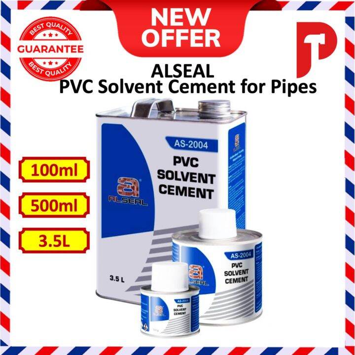 ALSEAL PVC Solvent Cement (100ml,500ml,3.5L) Lazada