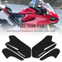 【CW】Fit สำหรับ DUCATI PANIGALE 899 959 1199 1299ถังน้ำมันเชื้อเพลิง Pad สติกเกอร์การใช้ Grip Decal Anti Slip เข่า Protector Traction Gas 2019