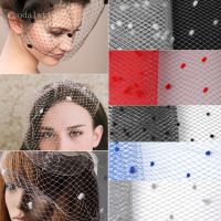 【hot】▼■۞  2Meters Dot Birdcage Veil Fabrice Wedding Bride Mesh Headwear Hair Accessories Veiling Millinery Hats Bridal Netting