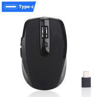 (มีในสต็อก) ORZERHOME Type C Mouse Gamer Wireless Silent Ergonomic Gaming PC อุปกรณ์เสริม USBC ปรับได้1600DPI เมาส์ไร้สายสำหรับแล็ปท็อป **