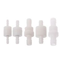 Plastic Non-return Pressure Type White One-Way 4/6/8/10/12mm Water Inline Fluids Hose Barbed Check Valve for Gas Fuel Liquid Valves