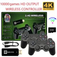 ZZOOI 2.4g Wireless 4k Games Wireless Console -compatible Dual Player U8 Video Game Stick Mini Retro Controller 8 Bit