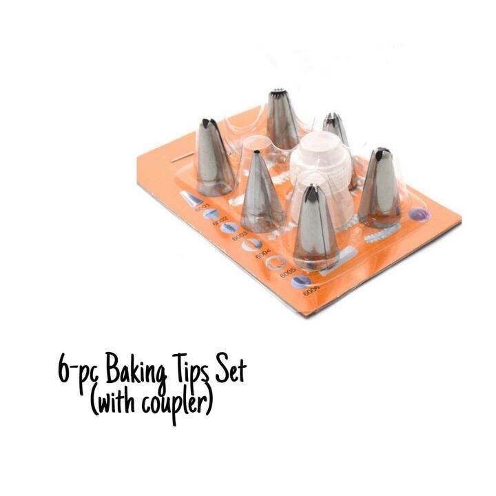 6pc Baking Tips Set with Coupler Baking Nozzles Lazada PH