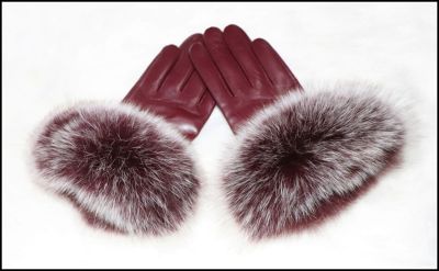 High-Grade Womens Leather S Sheepskin Winter Warm Plus Velvet Thick Cuffs Big Fox Fur Fur S Touch Screen S 2023