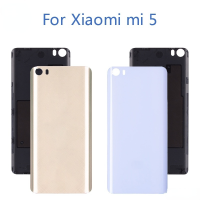 ฝาหลังพลาสติกแท้สำหรับ Xiaomi Mi 5,อะไหล่ฝาครอบด้านหลังประตูหลังสำหรับ Xiaomi Mi5 Mi 5 M5