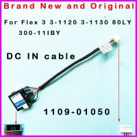 New DC in Power Jack Cable Socket Connector  For Lenovo Flex 3 3-1120 3-1130 80LY Yoga 300 300-11IBY  1109-01050 5C10J08399 Wires  Leads Adapters