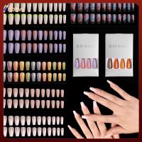 RIBHVU 24pcs/Set เครื่องมือความงาม อะคริลิค นักบัลเล่ต์ ปกเต็ม ทำเล็บ เล็บปลอม เคล็ดลับเล็บปลอม